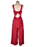 Aqua Solid Red Jumpsuit Size S - photo 2