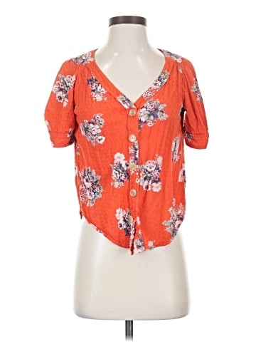 Maeve by Anthropologie Short Sleeve Blouse (view 1)