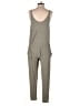 Lou & Grey Solid Gray Jumpsuit Size XS - photo 2