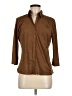 Studio M 100% Polyester Brown 3/4 Sleeve Blouse Size M - photo 1