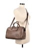 Coach 100% Leather Gray Tan Leather Satchel One size - photo 2
