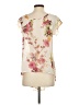 Charming Charlie 100% Polyester Floral Ivory Sleeveless Blouse Size S - photo 2