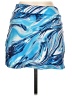 Mare Blu Print Blue Silk Skirt Size L - photo 2