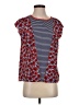 dalia 100% Polyester Red Short Sleeve Top Size S - photo 1