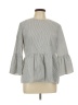 Amour Vert Gray 3/4 Sleeve Blouse Size L - photo 1