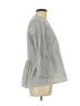 Amour Vert Gray 3/4 Sleeve Blouse Size L - photo 4