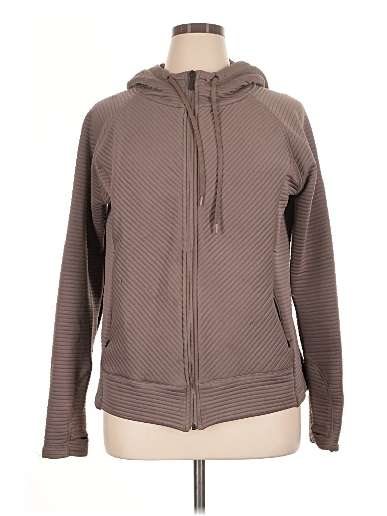 Pre-owned Zella Long Sleeve T-shirt In Brown