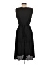Express 100% Polyester Solid Black Cocktail Dress Size 11 - 12 - photo 2