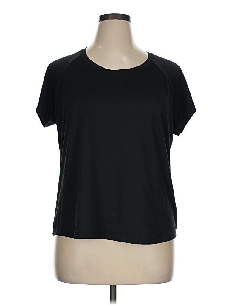 Pre-owned Muk Luks Short Sleeve T-shirt In Black