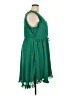 Torrid 100% Polyester Solid Green Casual Dress Size 2X Plus (2) - photo 4