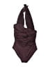 Assorted Brands Solid Brown One Piece Swimsuit Size S - photo 2