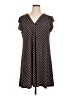 MSK Polka Dots Black Casual Dress Size XL - photo 1