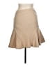 Lida Baday 100% Wool Solid Tan Wool Skirt Size 10 - photo 2