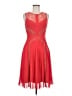 BCBGMAXAZRIA 100% Polyester Solid Red Cocktail Dress Size 6 - photo 1