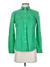Talbots 100% Cotton Green Long Sleeve Button-Down Shirt Size 4 Petite - photo 1