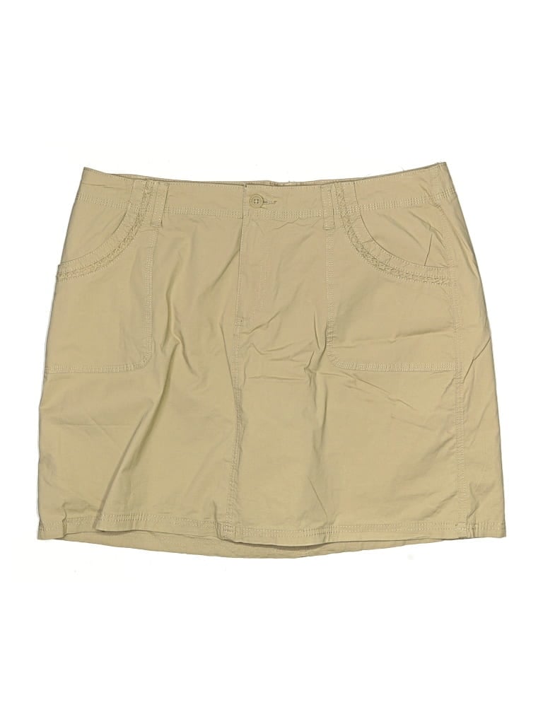 Pre-owned St. John's Bay Casual Skirt In Tan