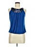 August Silk Blue Sleeveless Blouse Size M - photo 1