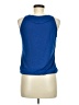 August Silk Blue Sleeveless Blouse Size M - photo 2