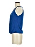 August Silk Blue Sleeveless Blouse Size M - photo 5