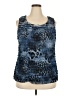 Laura Ashley Blue Sleeveless Blouse Size 2X - photo 1