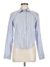 Unbranded 100% Cotton Stripes Blue Long Sleeve Button-Down Shirt Size M - photo 1