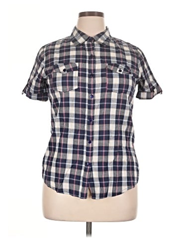 Passport Short Sleeve Button-Down Shirt (view 1)