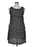 Bali 100% Rayon Graphic Black Casual Dress Size XL - photo 2