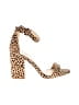 Qupid Animal Print Tan Sandals Size 8 1/2 - photo 1