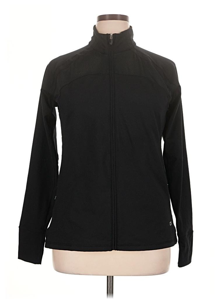 Pre-owned Gap Fit Track Jacket In Black