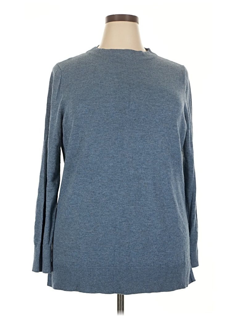 Pre-owned Ann Taylor Loft Pullover Sweater In Blue