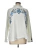 Sharon Young Paisley Silver Pullover Sweater Size L - photo 1