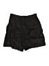 Reformation 100% Linen Chevron-herringbone Black Cargo Shorts Size 4 - photo 2