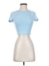 Shein Blue Short Sleeve Turtleneck Size 4 - photo 1