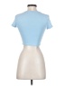 Shein Blue Short Sleeve Turtleneck Size 4 - photo 2