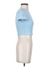 Shein Blue Short Sleeve Turtleneck Size 4 - photo 4