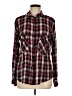 Sanctuary 100% Rayon Plaid Red Long Sleeve Button-Down Shirt Size M - photo 1