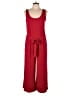 Colleen Lopez Solid Red Jumpsuit Size L - photo 1