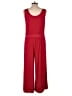 Colleen Lopez Solid Red Jumpsuit Size L - photo 2