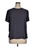 Ann Taylor LOFT 100% Polyester Gray Short Sleeve Top Size XL - photo 1