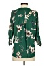 West Kei 100% Polyester Floral Green 3/4 Sleeve Blouse Size S - photo 2