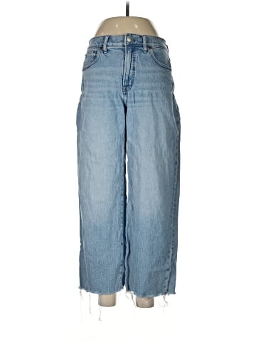 Madewell The Perfect Vintage Wide-Leg Crop Jean in Altoona Wash: Raw-Hem Edition (view 1)