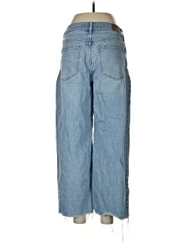 Madewell The Perfect Vintage Wide-Leg Crop Jean in Altoona Wash: Raw-Hem Edition (view 2)