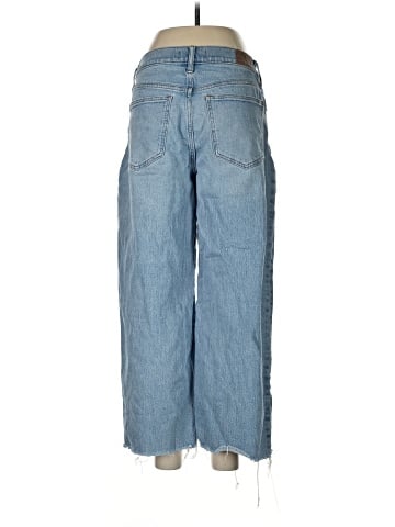Madewell The Perfect Vintage Wide-Leg Crop Jean in Altoona Wash: Raw-Hem Edition (view 2)