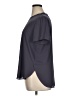 Ann Taylor LOFT 100% Polyester Gray Short Sleeve Top Size XL - photo 5