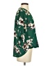 West Kei 100% Polyester Floral Green 3/4 Sleeve Blouse Size S - photo 4