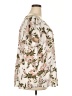 Ann Taylor LOFT 100% Polyester Floral Ivory Short Sleeve Blouse Size 20 - photo 4