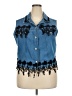 Assorted Brands Blue Denim Vest Size XXL - photo 1