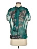 Sweet Pea. 100% Polyester Teal Short Sleeve Blouse Size XS - photo 1