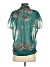 Sweet Pea. 100% Polyester Teal Short Sleeve Blouse Size XS - photo 2