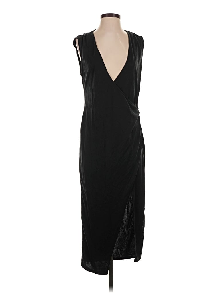 Pre-owned Open Edit Cocktail Dress In Black